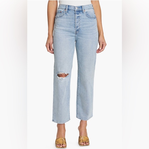 pistola Denim - Pistola Cassie Super High Waist Crop Straight Leg Jeans